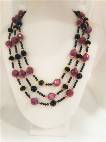 Collana Rudelli Zambetti Gioielli Donna morgana gioielli in Pietre dure Onice CM1 - CM1